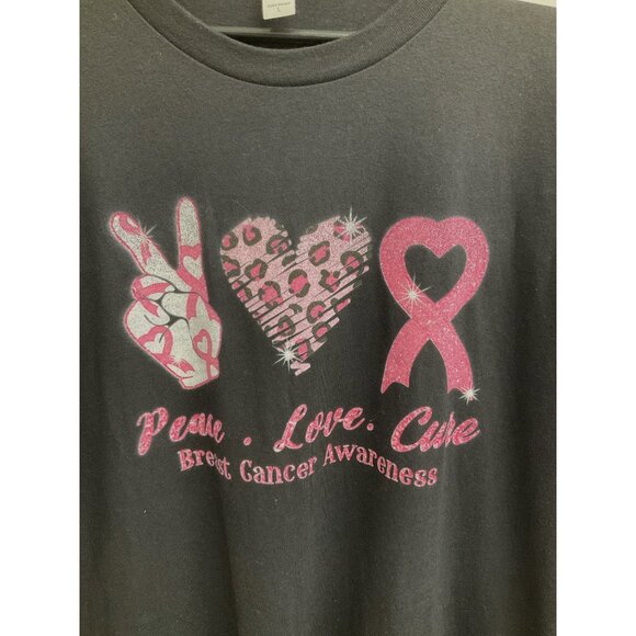 Squishy Faces - Peace Love Cure Breast Cancer Awareness Large - Picture 4 of 5